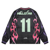 Hellstar Long Sleeve Shirts Hip-hop loose oversize